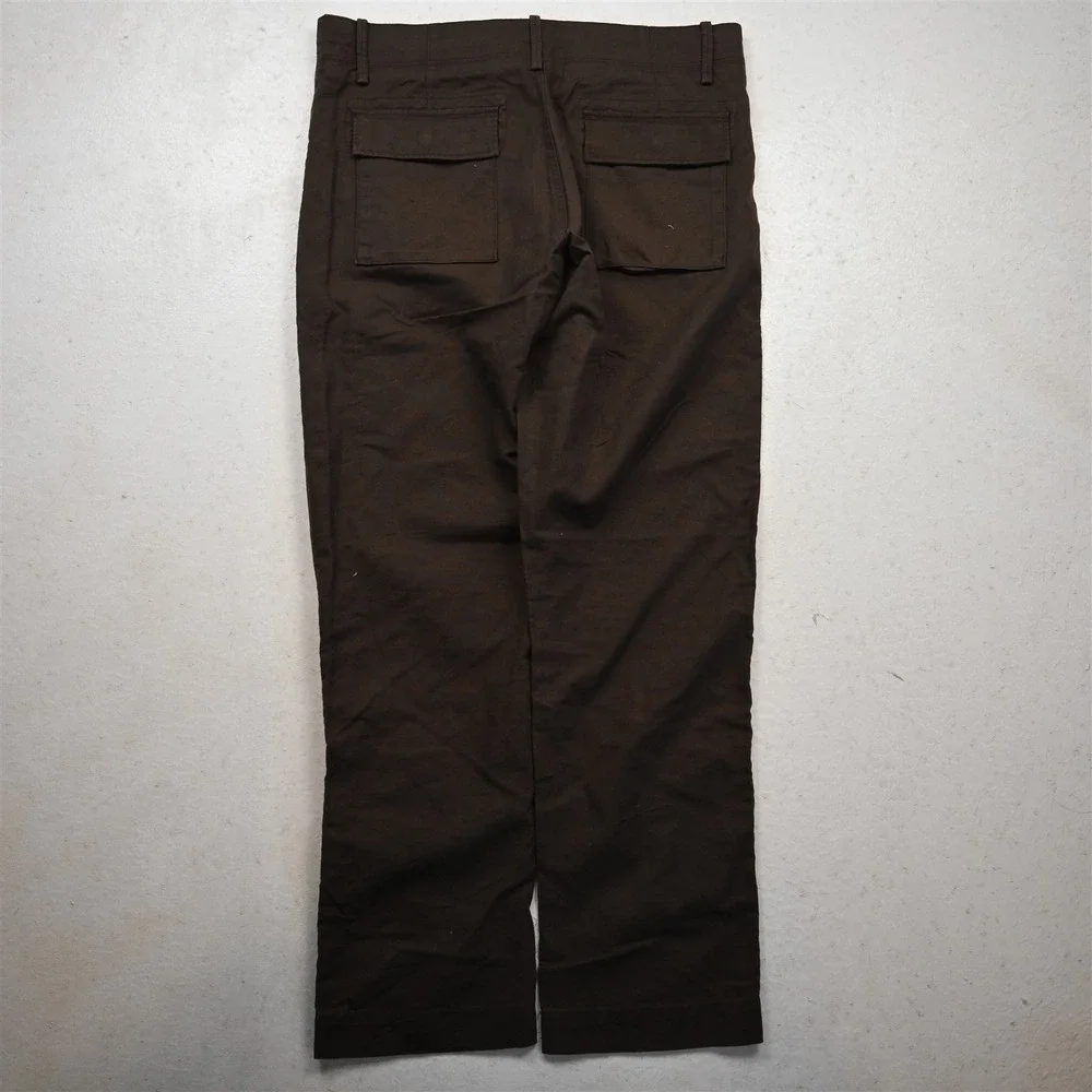 Banana Republic 31x30 Brown Linen Drawstring Straight Beach Wedding Mens Pants